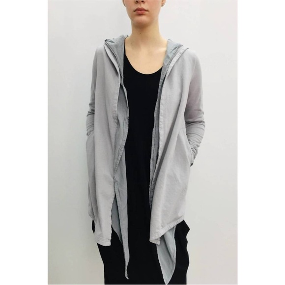 Prairie Underground Unphased Hoodie Grey Double Layer Organic Cotton Lagenlook - Picture 1 of 13